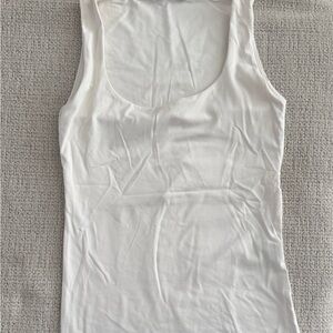 Zara Basic Fitted Tank Top with Built In Bralette